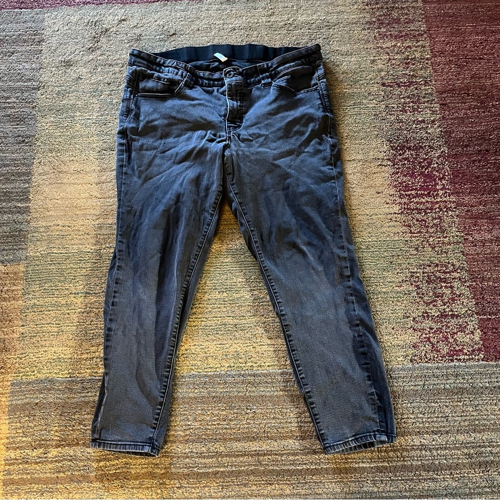 Jag Jeans Womens Plus size 22w black mid rise Skinny Jeans